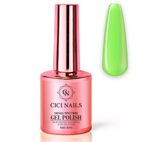 96 now and zen 8ml – neon zeleni trajni lak za nokte cici nails