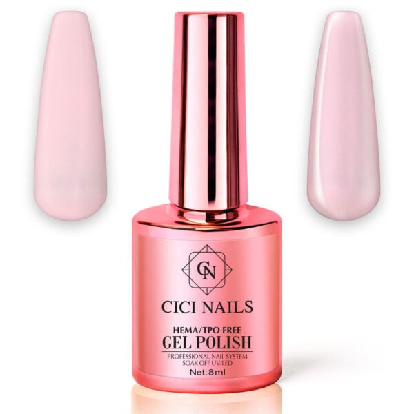 pearl bloom cherry macaron 346 8ml pastelni trajni lak u baby roza nijansi cici nails