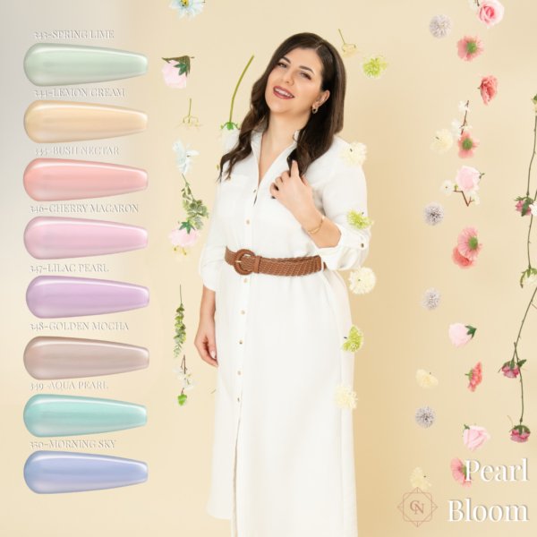 pearl bloom collection cici nails gel polish