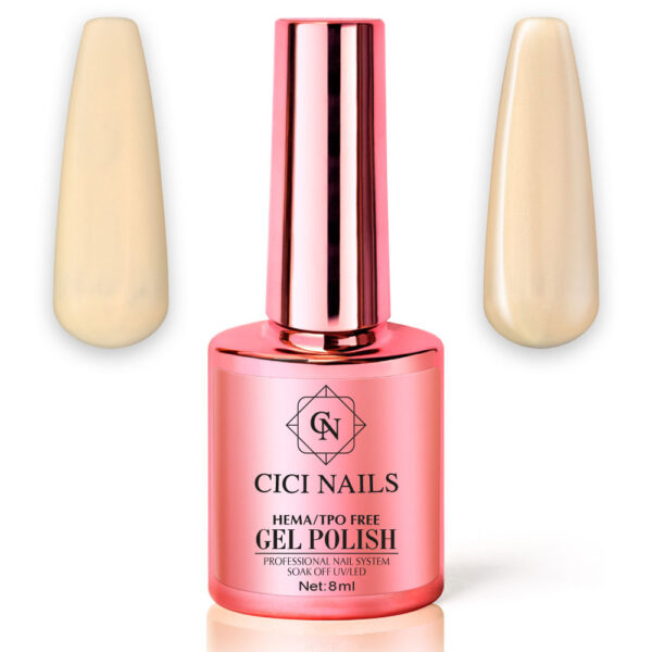 pearl bloom lemon cream 344 8ml pastelno žuta nijansa trajnog laka za nokte cici nails