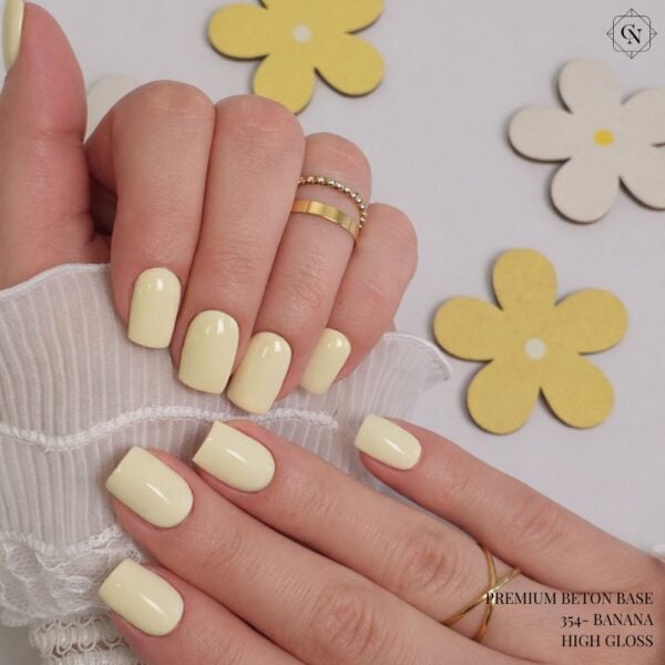 354 banana 8ml pastelno žuti trajni lak materijal za nokte