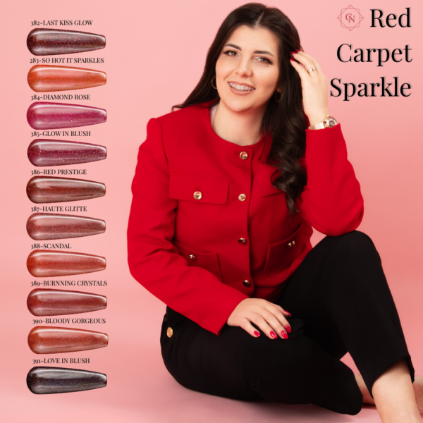 red carpet sparkle collection gel polish reflektirajuće čestice