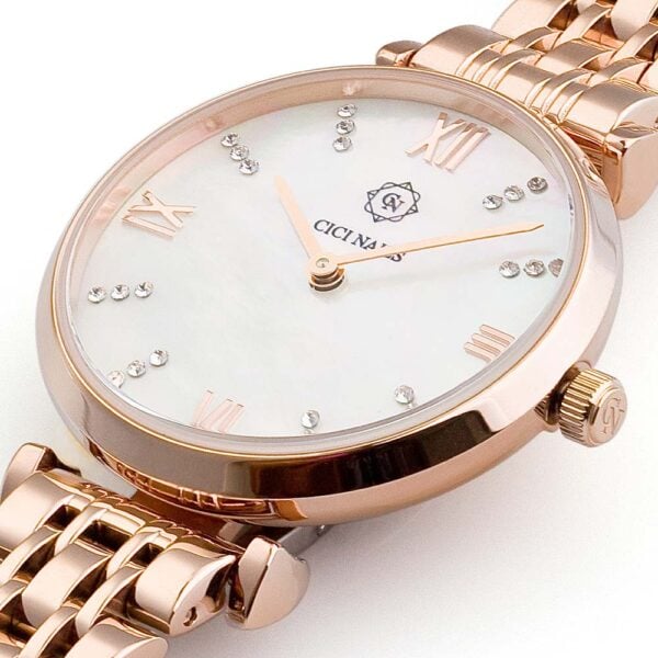 regal harmony ženski elegantni sat u rose gold izvedbi