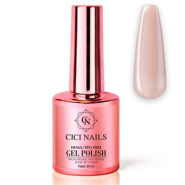 150 shell vi 8ml – trajni lak u klasičnoj nude perla nijansi | cici nails materijal za nokte