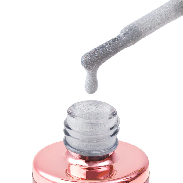 snowy 302 8 ml – bijeli trajni lak sa svjetlucavim glitterom