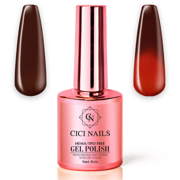 178 thermo red 8 ml – trajni lak koji mijenja boju cici nails