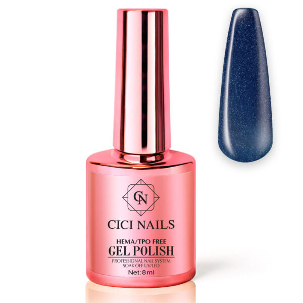 87 topaz 8ml – trajni lak u plavoj nijansi sa shimmerom cici nails