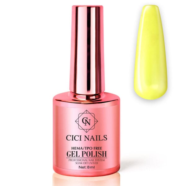 15 light yellow 8ml – trajni lak u neonskoj žutoj nijansi
