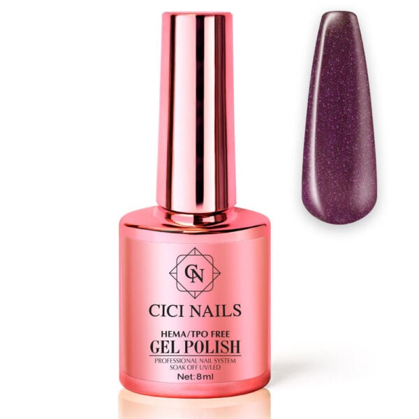 91 tropical flower 8ml – trajni lak u ružičasto ljubičastoj nijansi cici nails