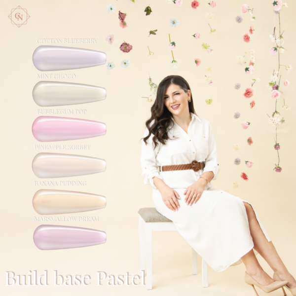 build base pastelne nijanse cici nails ojačani trajni lak