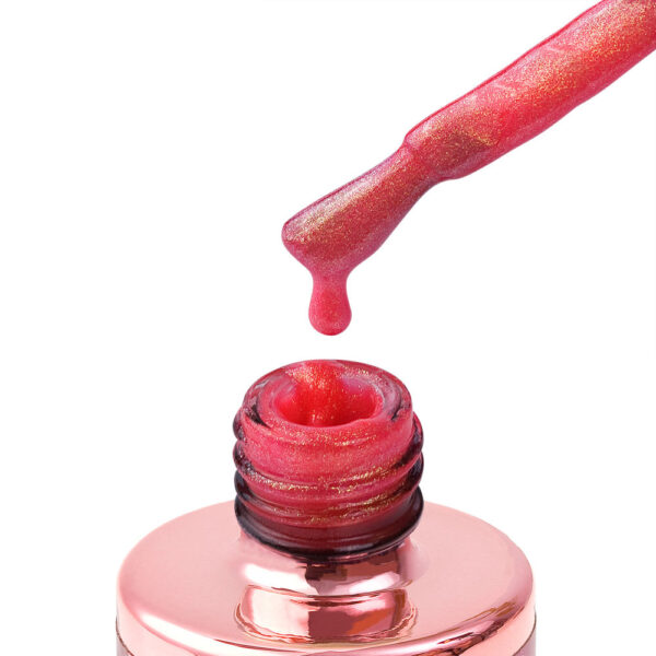 hard biab coral kiss 15 ml svjetlucavi koraljno rozi gradivni gel