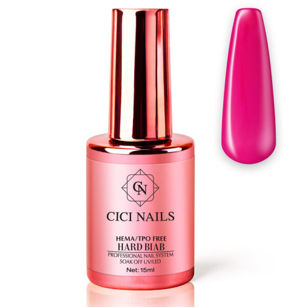 hard biab crush berry 15ml bobičasto rozi gradivni gel za nokte | Cici Nails
