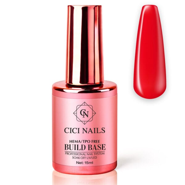 build base racing red 15 ml koraljno crvena gradivna baza za nokte | Cici Nails