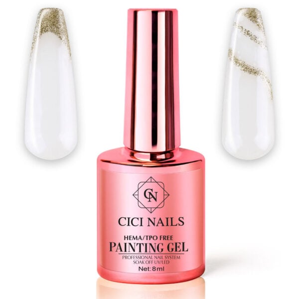 gel za crtanje painting gel champagne glow 8ml cici nails