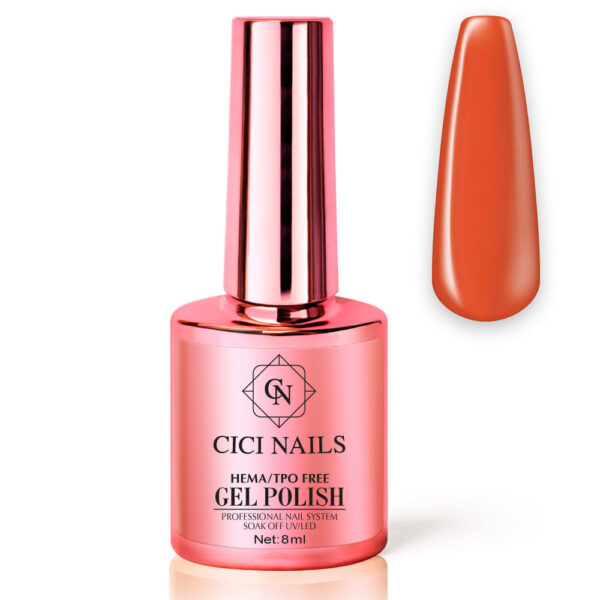 narančasti trajni lak carrot 235 8ml cici nails