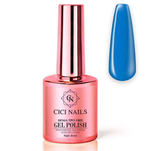 plavi trajni lak poolside 103 8ml cici nails gel lak u plavoj boji