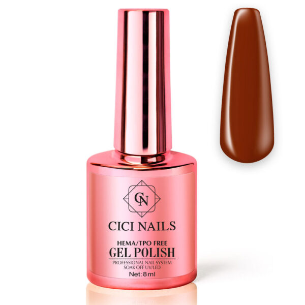 tamni trajni lak cici nails chestnut 117 8ml profesionalni trajni lakovi za nokte