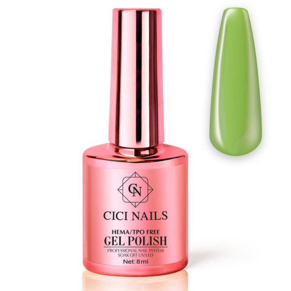 zeleni trajni lak go green 102 8ml cici nails zelena boja trajnog laka