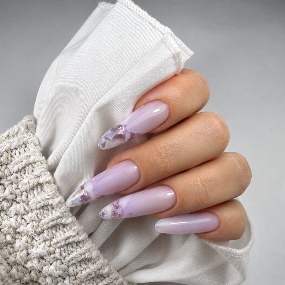 jam sugar lilac mliječno lila gradivni gel za nokte | cici nails