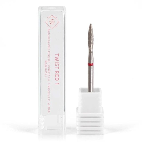 twist red 1 bit nastavak za brusilicu cici nails