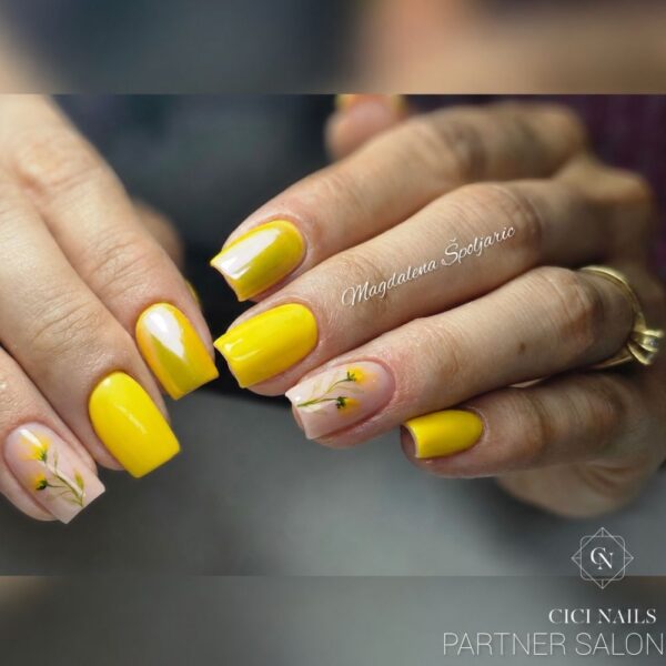 254 sunny spread 8ml sunčano žuta krem nijansa trajnog laka za nokte | Cici Nails
