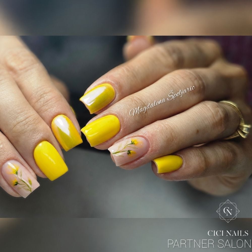 254 sunny spread 8ml sunčano žuta krem nijansa trajnog laka za nokte | Cici Nails