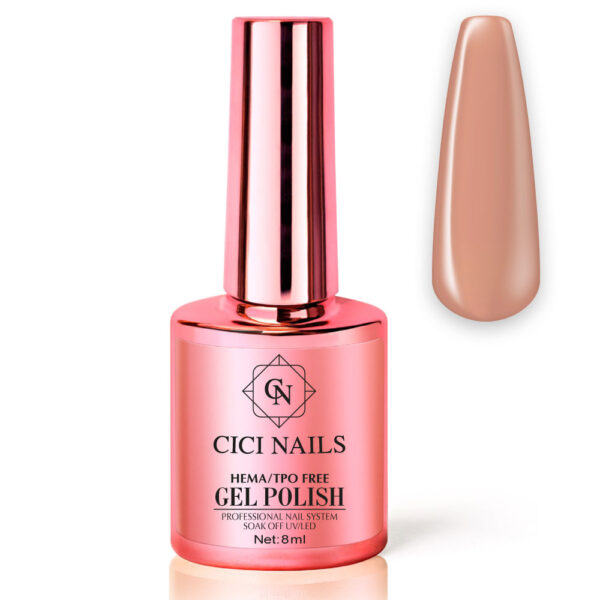 55 cappuccino 8ml bež nude trajni lak za nokte cici nails