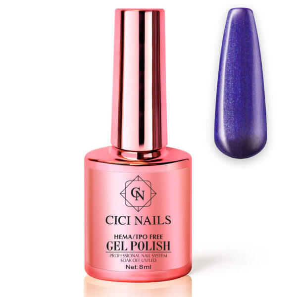 124 clear sky 8ml ljubičasti trajni lak za nokte cici nails