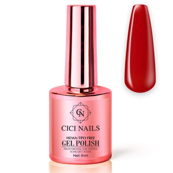 53 dilma 8ml crvena nijansa trajnog laka cici nails