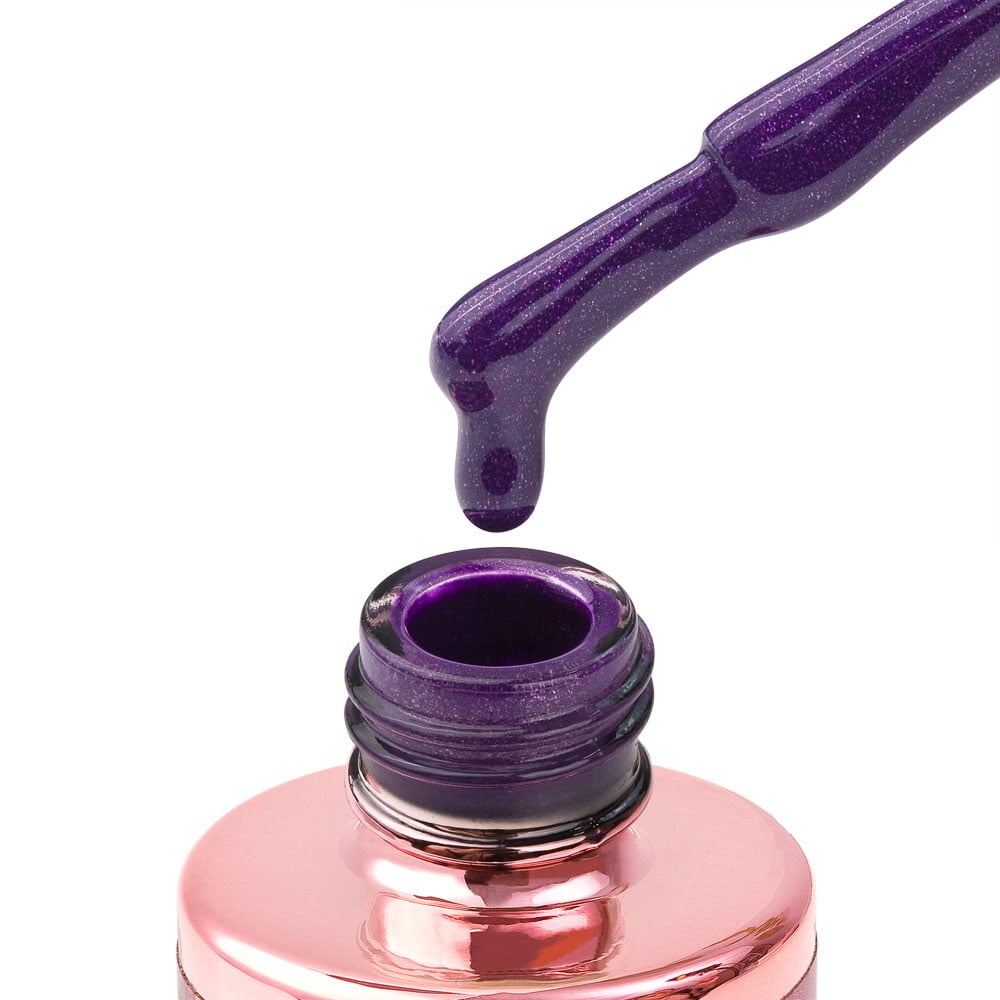 159 glitter plum 8ml ljubičasti glitter trajni lak za nokte cici nails