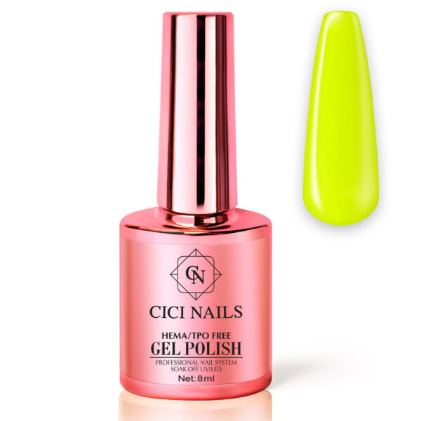 26 lime 8ml žuti trajni lak za nokte cici nails