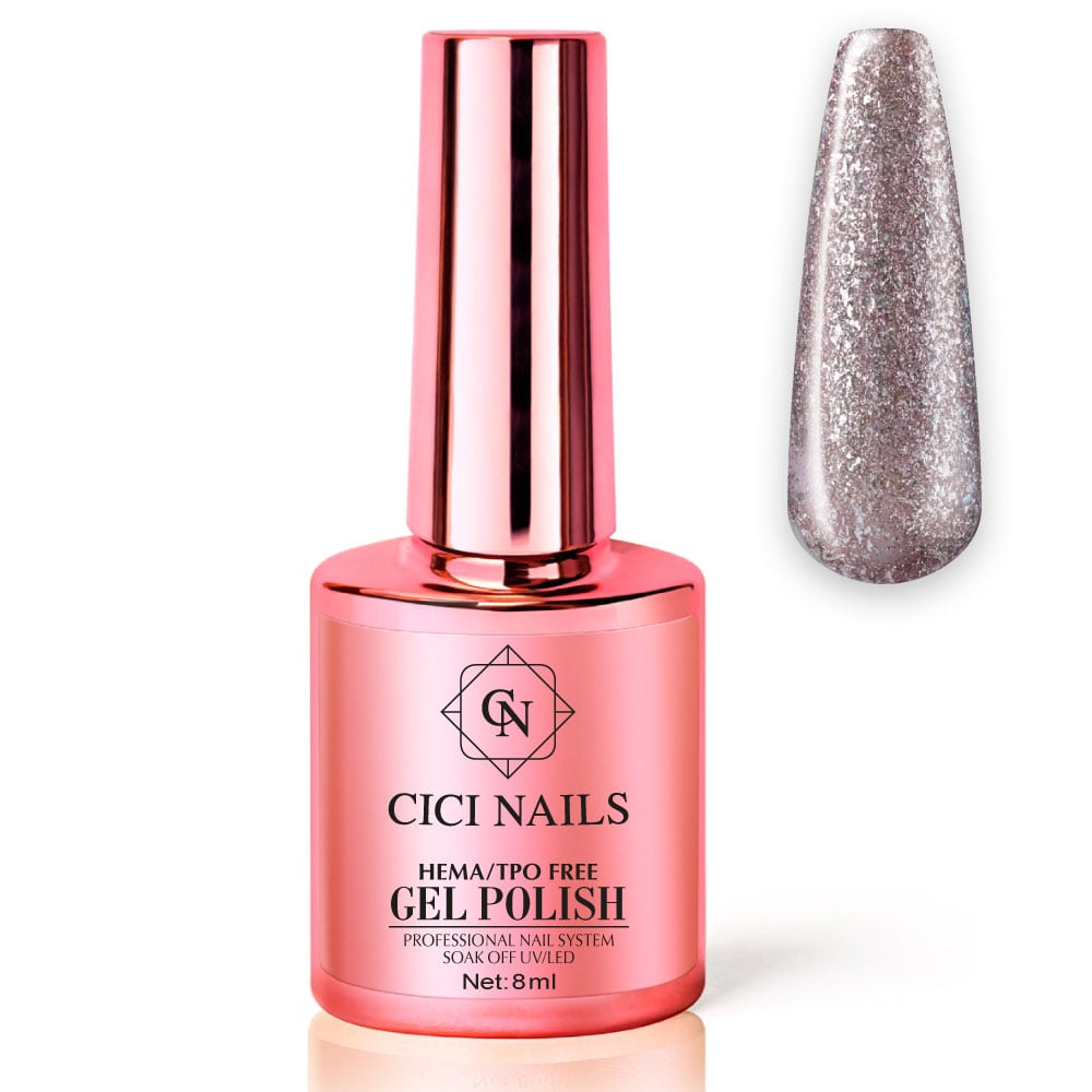 luxury rose gold 8ml - trajni lak sa šljokicama cici nails