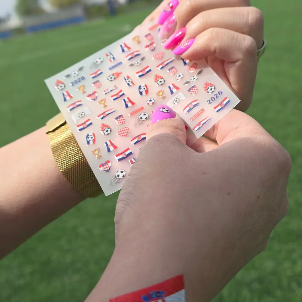 naljepnice moja hrvatska i tetovaže vatreno srce cici nails