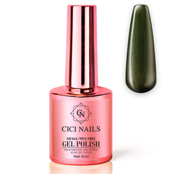 139 olive 8ml maslinasto zeleni trajni lak za nokte cici nails