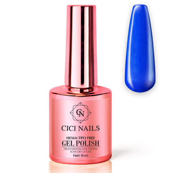 160 relaxed blue 8ml trajni lak za nokte u plavoj nijansi sa šljokicama cici nails