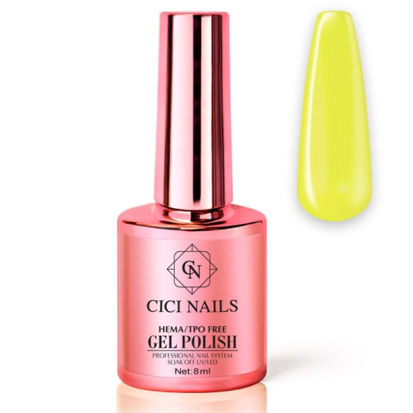 44 shea 8ml- neon žuti trajni lak za nokte cici nails