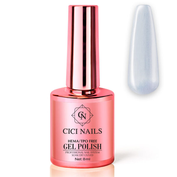 148 shell iv 8ml ledeno plavi perlasti trajni lak za nokte cici nails