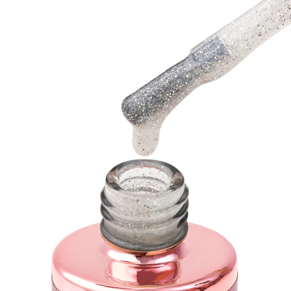 154 shell x 8ml mliječno bijela glitter nijansa cici nails