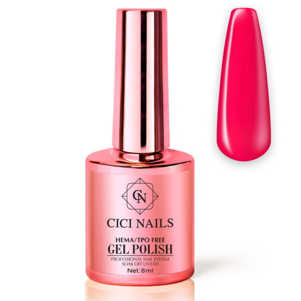 33 shocking red 8ml vatreno crvena nijansa trajnog laka cici nails