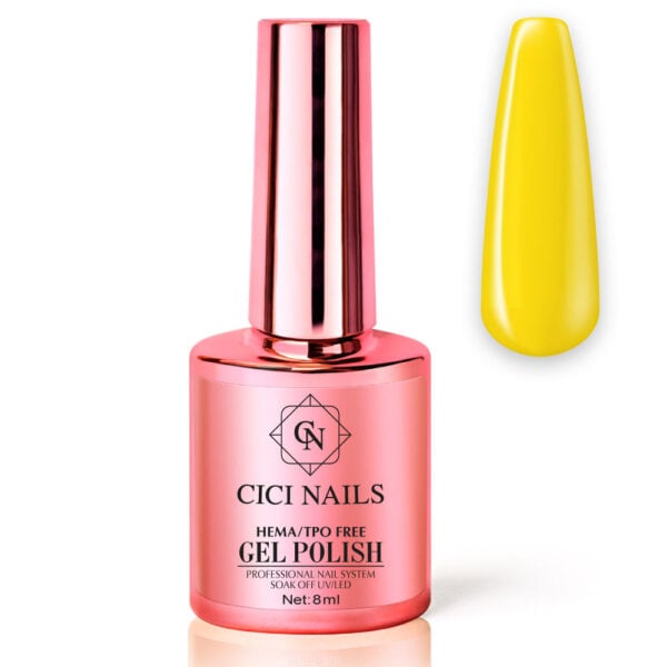 118 sunset 8ml žuti trajni lak za nokte cici nails