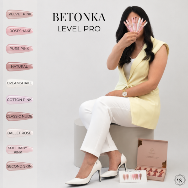 betonka level pro ballet rose 15ml mliječno prozirna nijansa s rozom primjesom