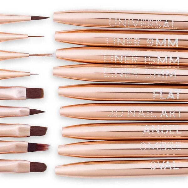 cici nails set profesionalnih kistova za nokte rose gold profesionalni set kistova za nokte