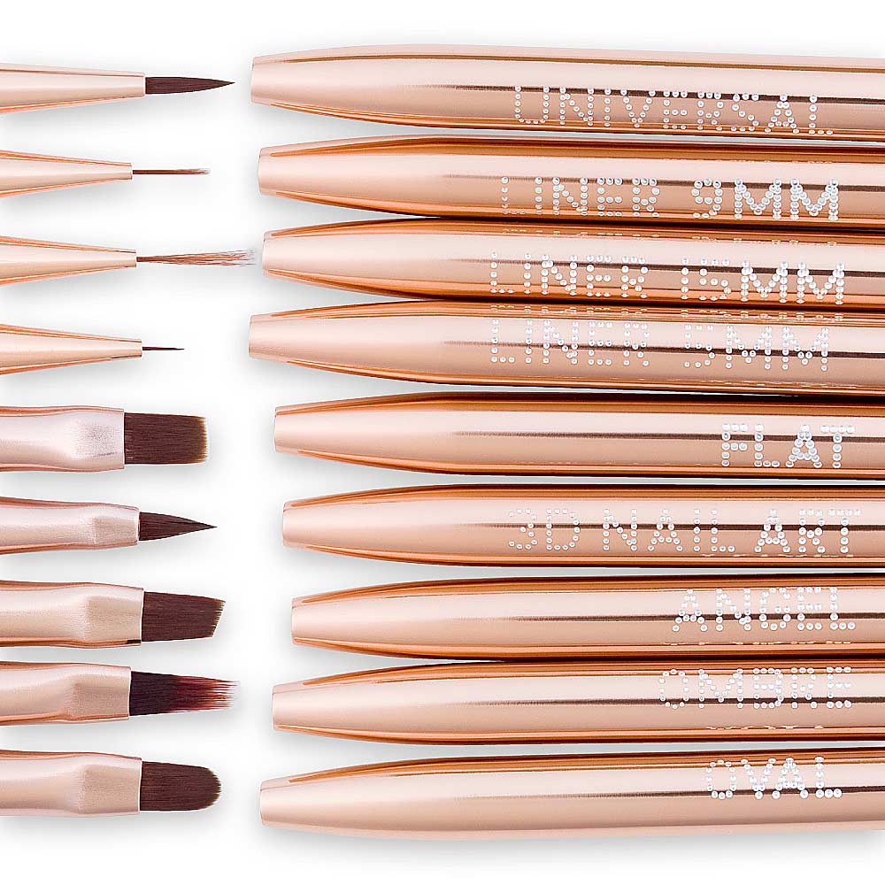 cici nails set profesionalnih kistova za nokte rose gold profesionalni set kistova za nokte