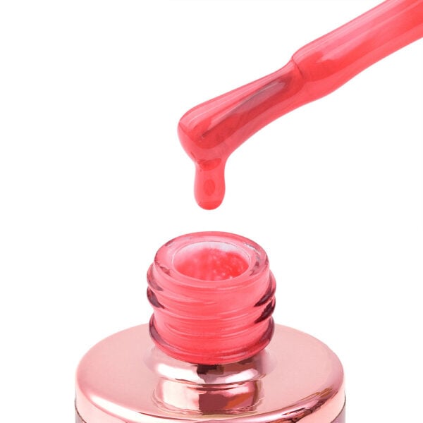 81 electric red 8ml koraljno crveni trajni lak za nokte cici nails