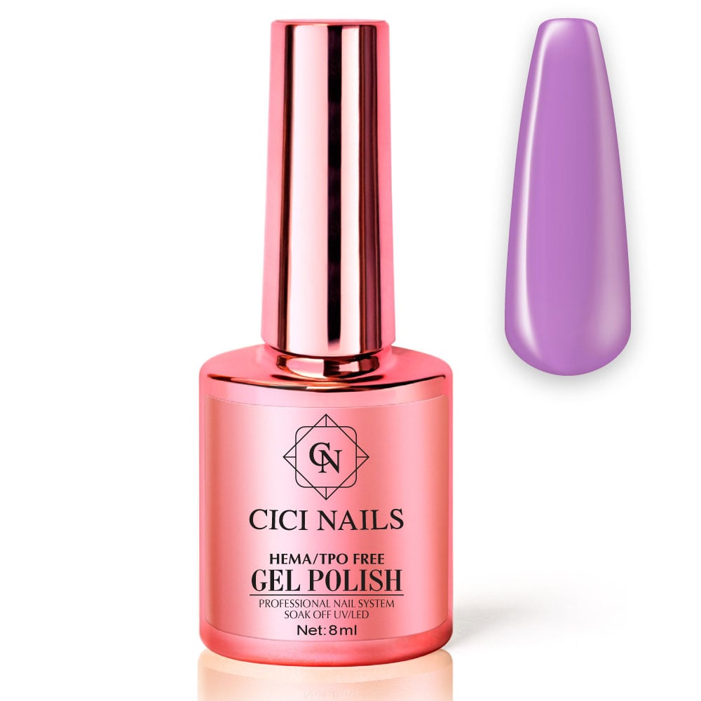 5 evelyn 8ml ljubičasti trajni lak za nokte cici nails