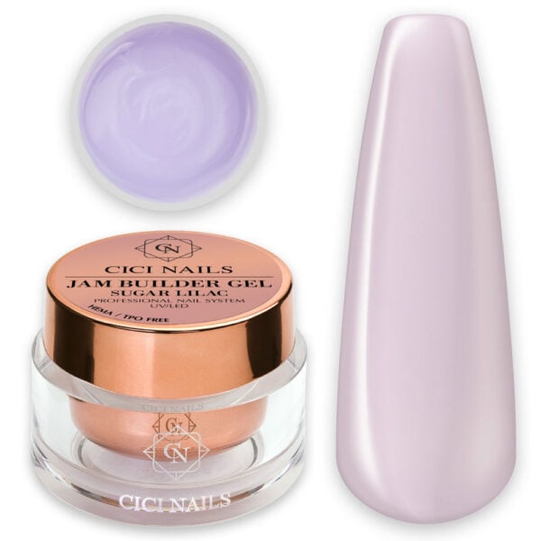 jam builder gel sugar lilac mlliječno lila nijansa gradivnog gela cici nails