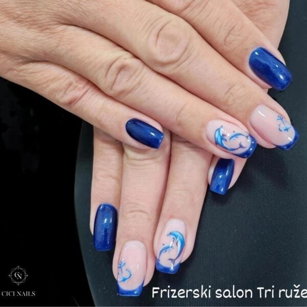 sparkle sky 8ml svjetlucavi tamnoplavi trajni lak za nokte