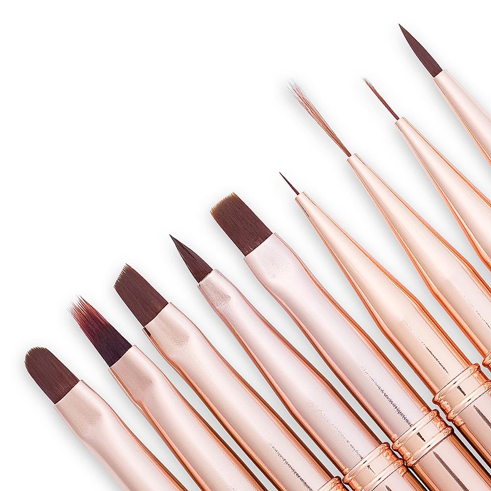 set kistova za nokte rose gold profesionalni set kistova za nokte