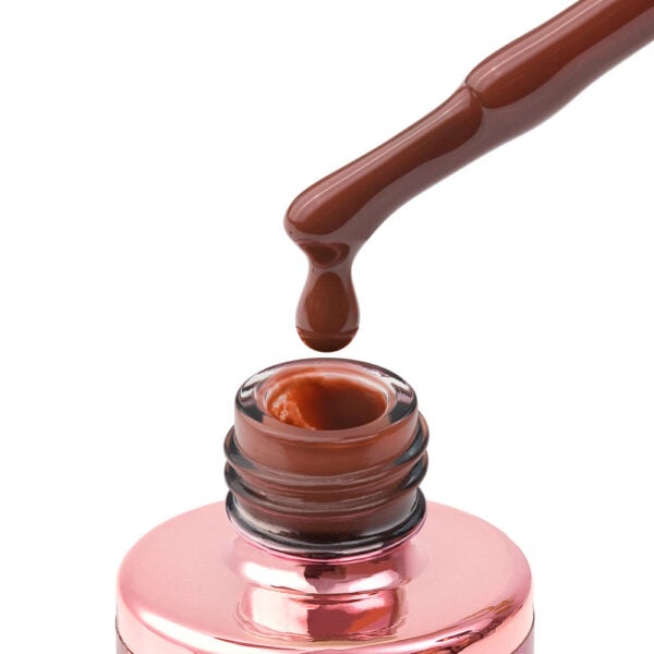 180 thermo brown 8ml termo trajni lak za nokte u smeđe zelenoj nijansi cici nails materijal za nokte