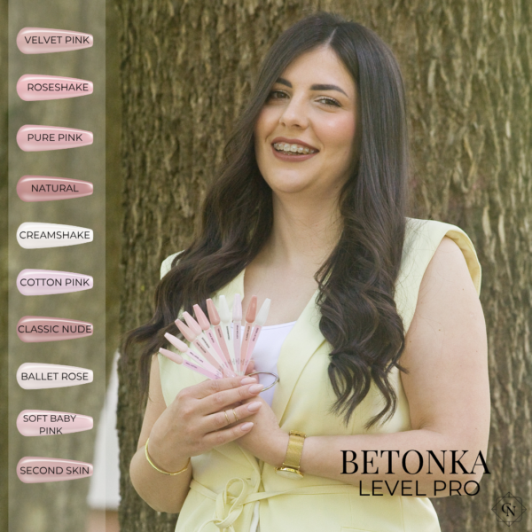 betonka level pro ballet rose 15ml mliječno prozirna nijansa s rozom primjesom